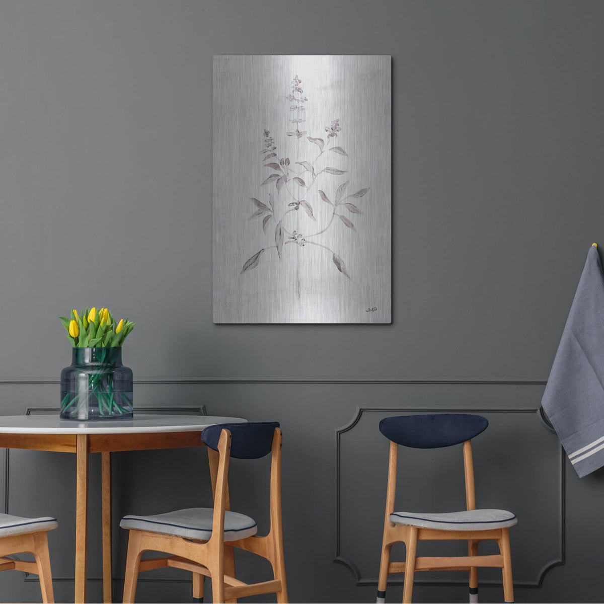 'Delicate Meadow 3' by Julia Purinton – Metal Wall Art, 24x36 room view
