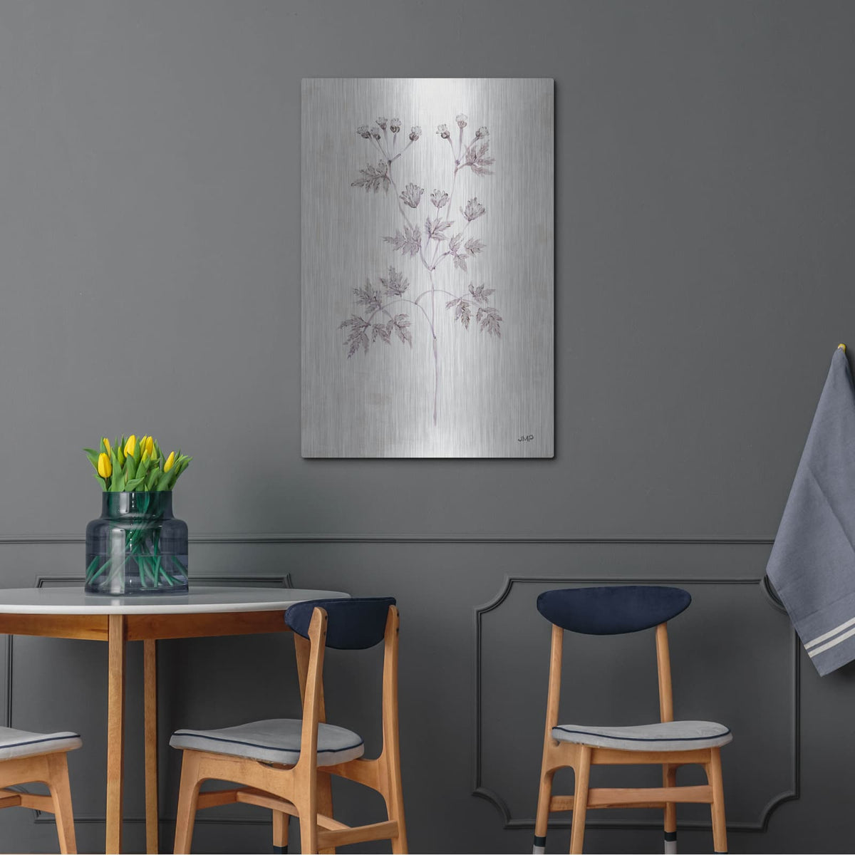'Delicate Meadow 4' by Julia Purinton – Metal Wall Art, 24x36 room view
