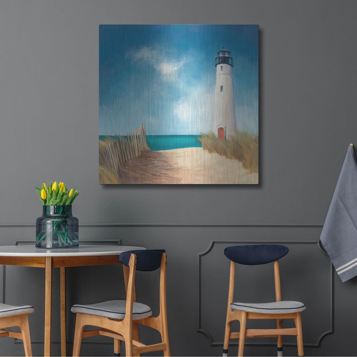 'Down The Path' by Julia Purinton – Metal Wall Art, 36x36 room view