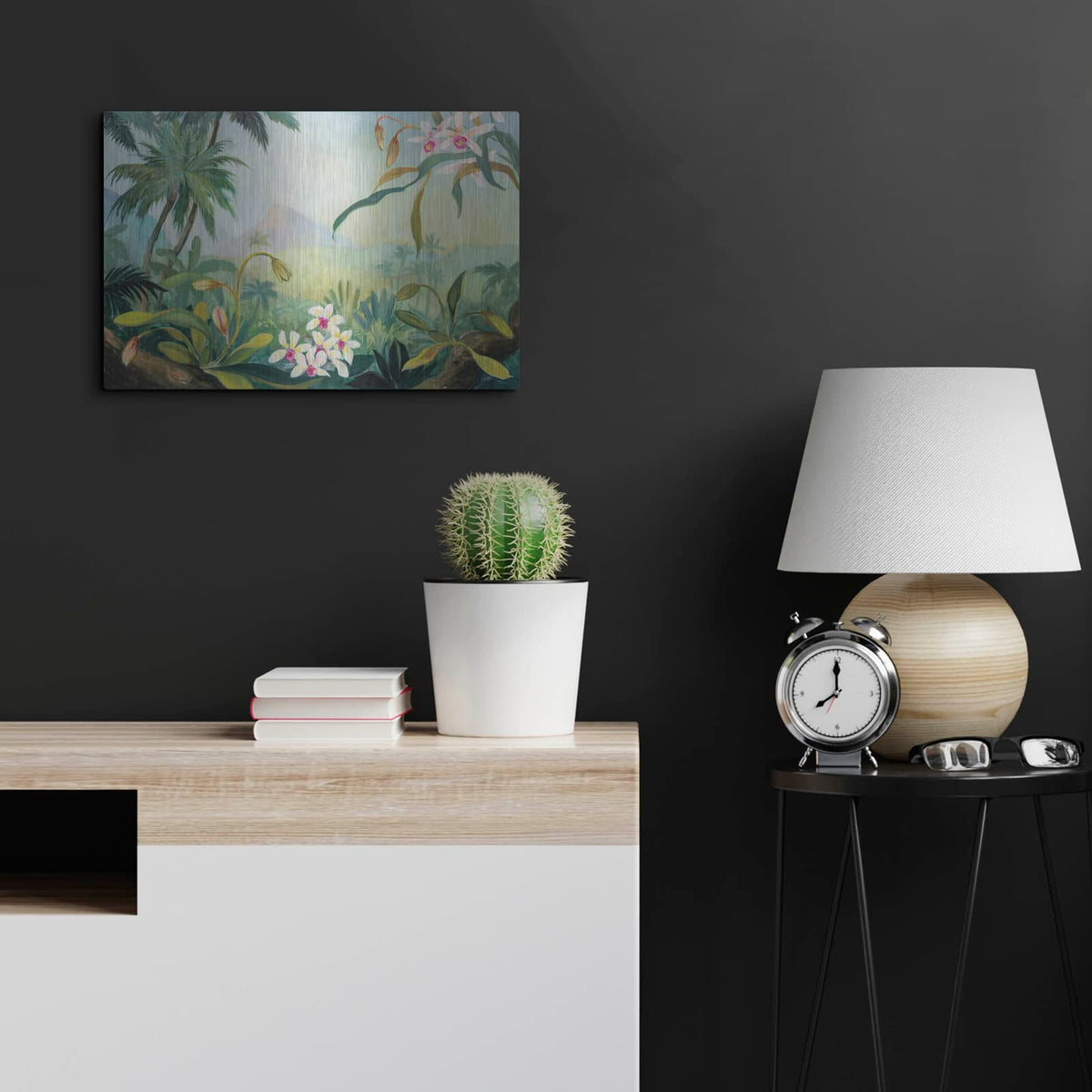 'Dreamy Tropics' by Julia Purinton – Metal Wall Art, 24x16 room view