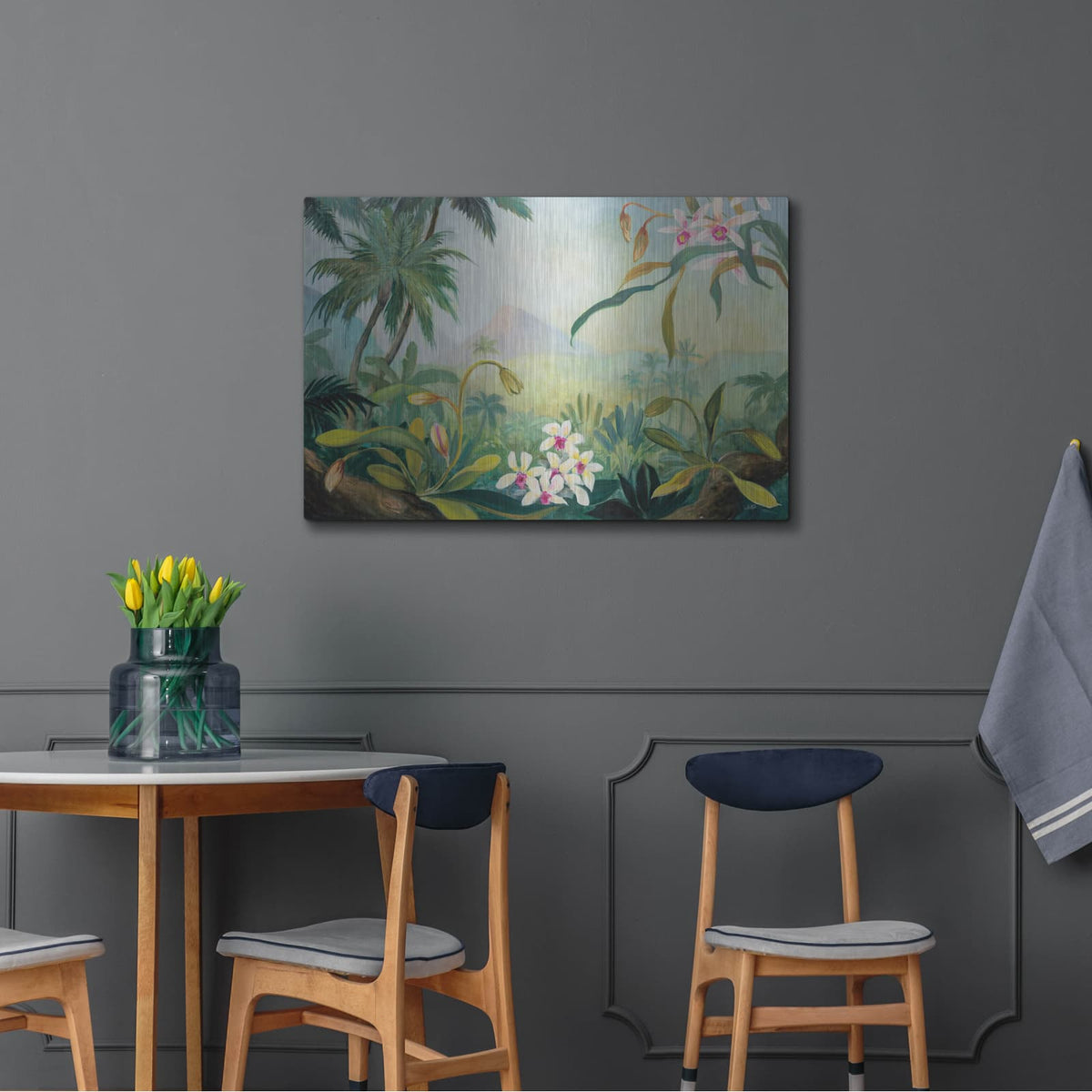 'Dreamy Tropics' by Julia Purinton – Metal Wall Art, 36x24 room view