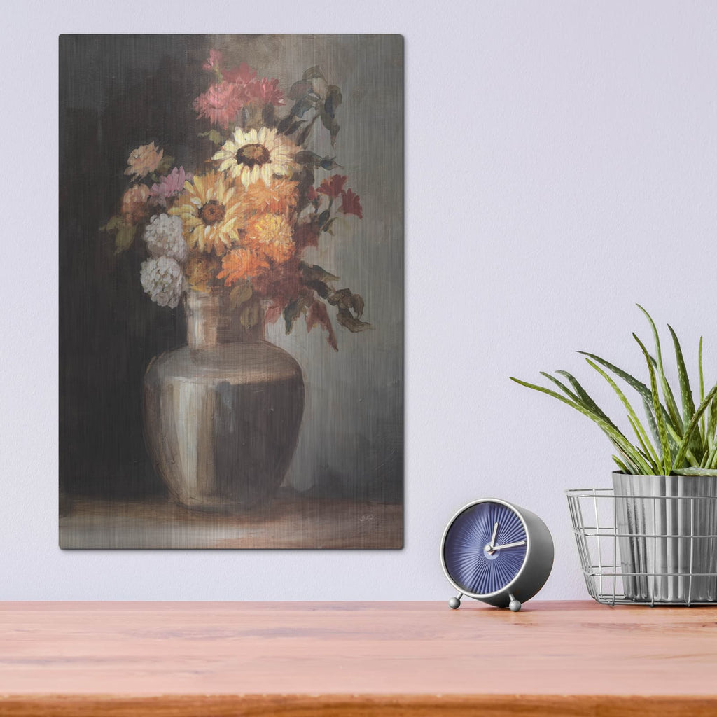 'Echoes Of Autumn No Pumpkins' by Julia Purinton – Metal Wall Art, 12x16 room view