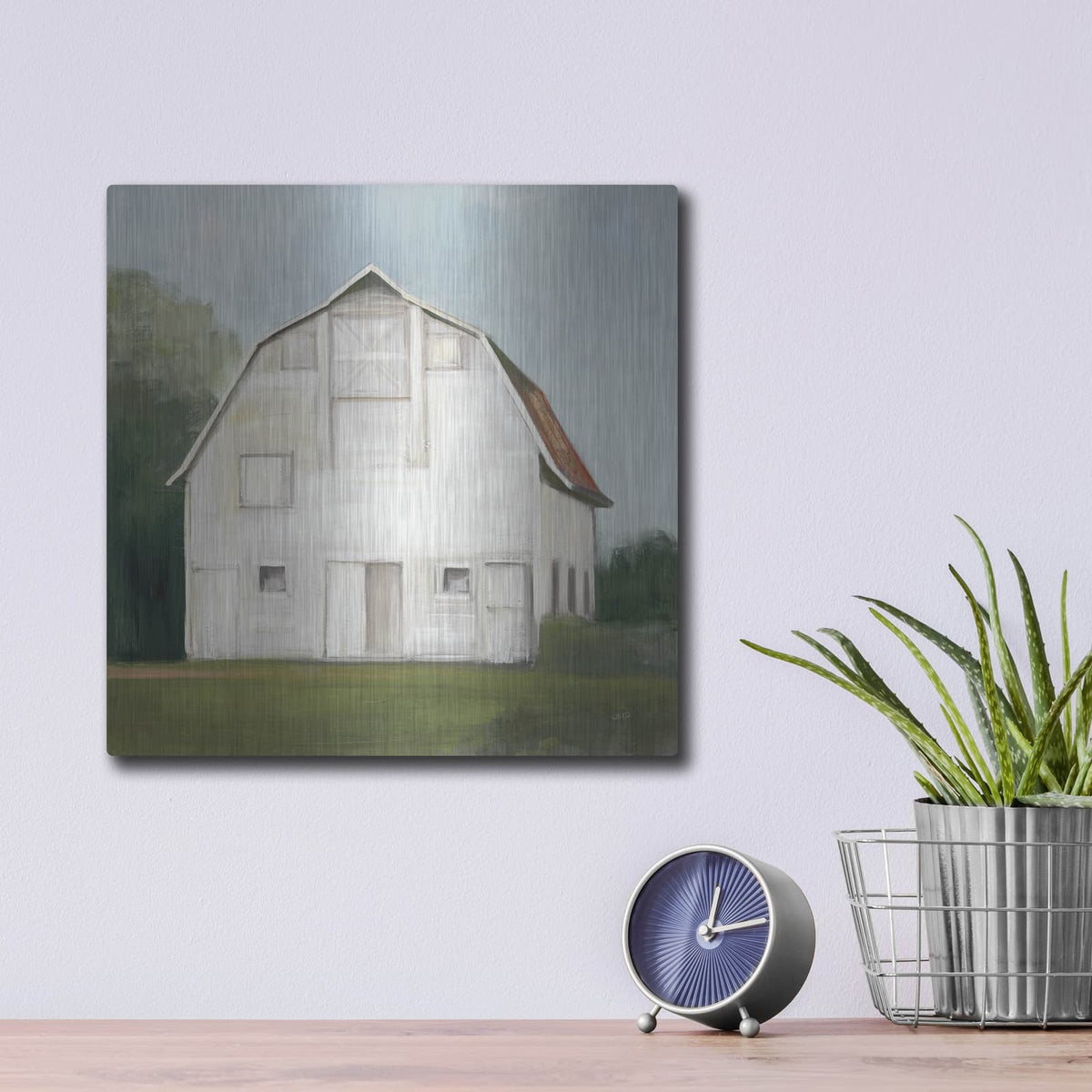 'Farm Heritage Light' by Julia Purinton – Metal Wall Art, 12x12 room view