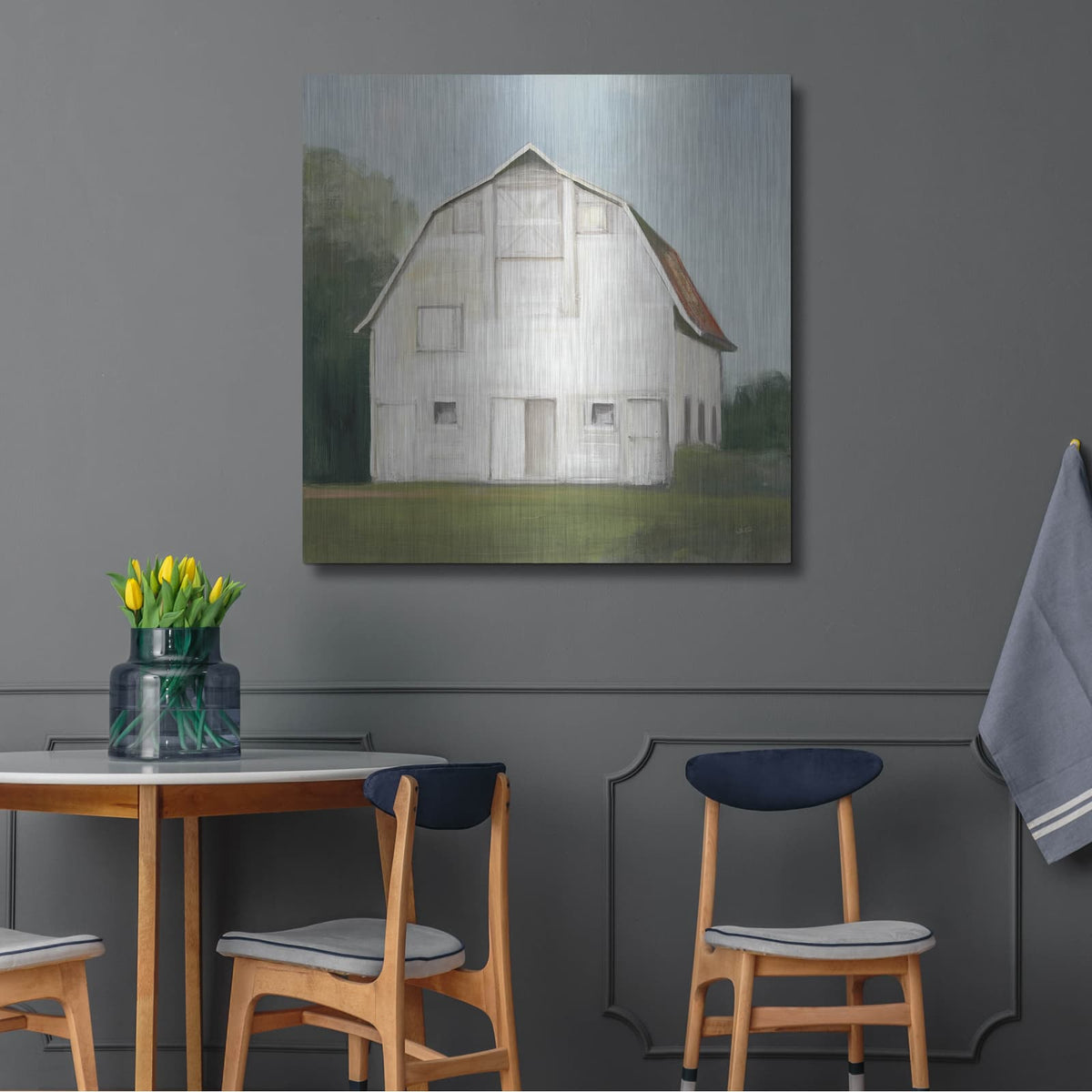 'Farm Heritage Light' by Julia Purinton – Metal Wall Art, 36x36 room view