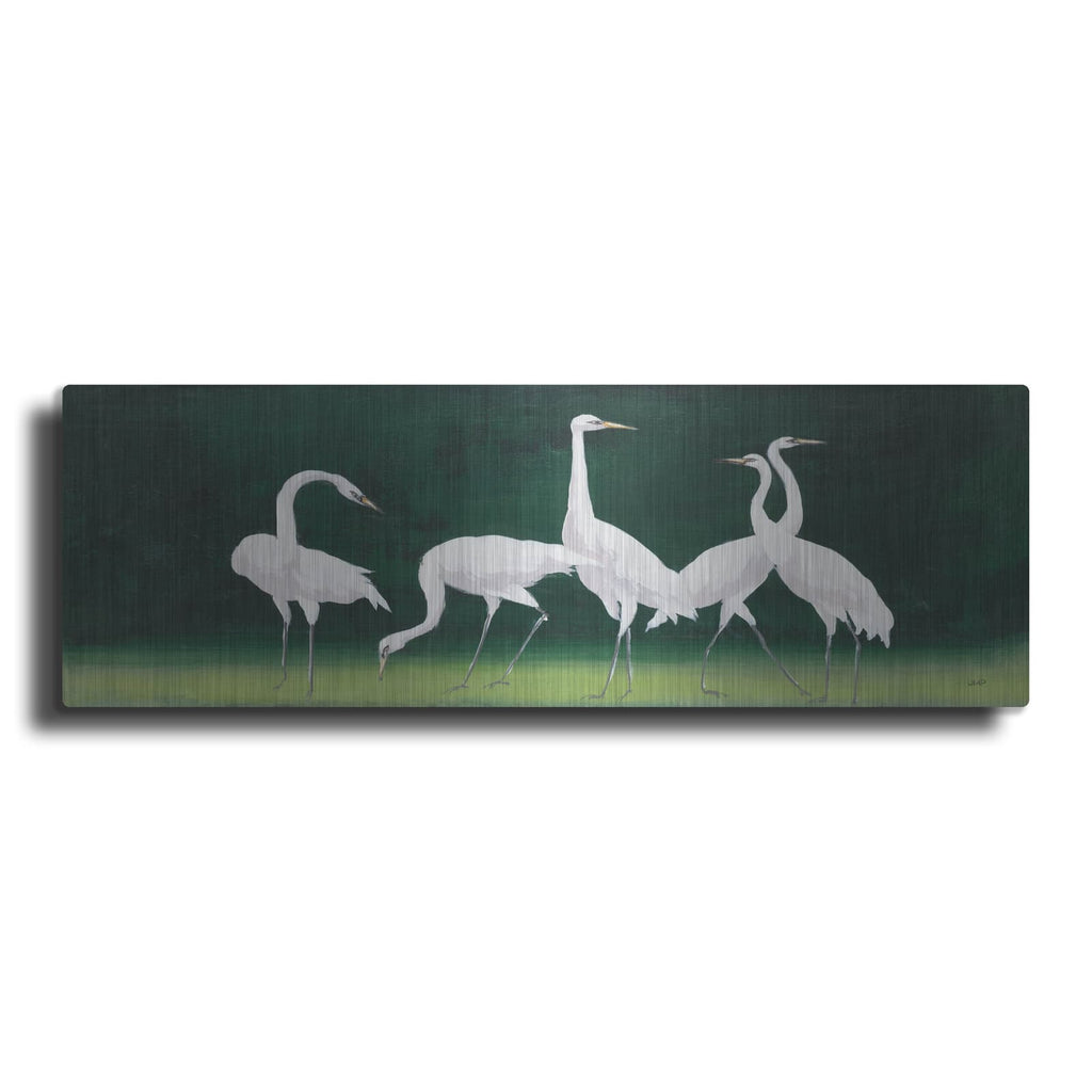 'Feathered Flock 1' by Julia Purinton – Metal Wall Art