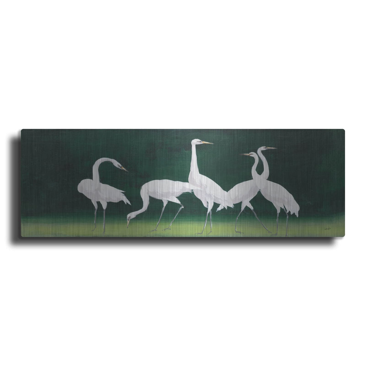 'Feathered Flock 1' by Julia Purinton – Metal Wall Art