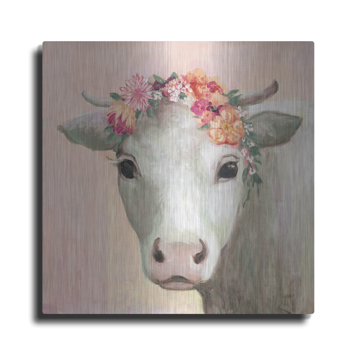 'Festival Girl 2 Pink' by Julia Purinton – Metal Wall Art