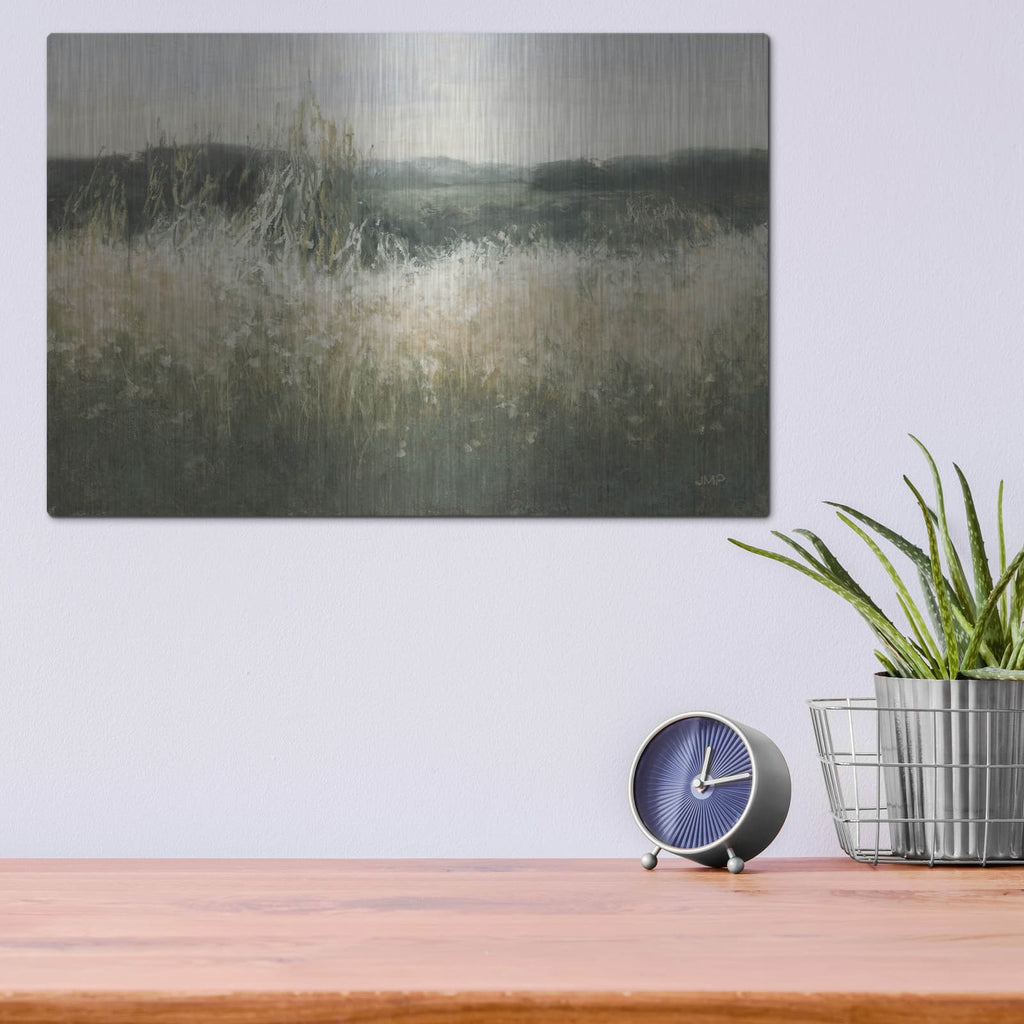 'Field View Neutral' by Julia Purinton – Metal Wall Art, 16x12 room view