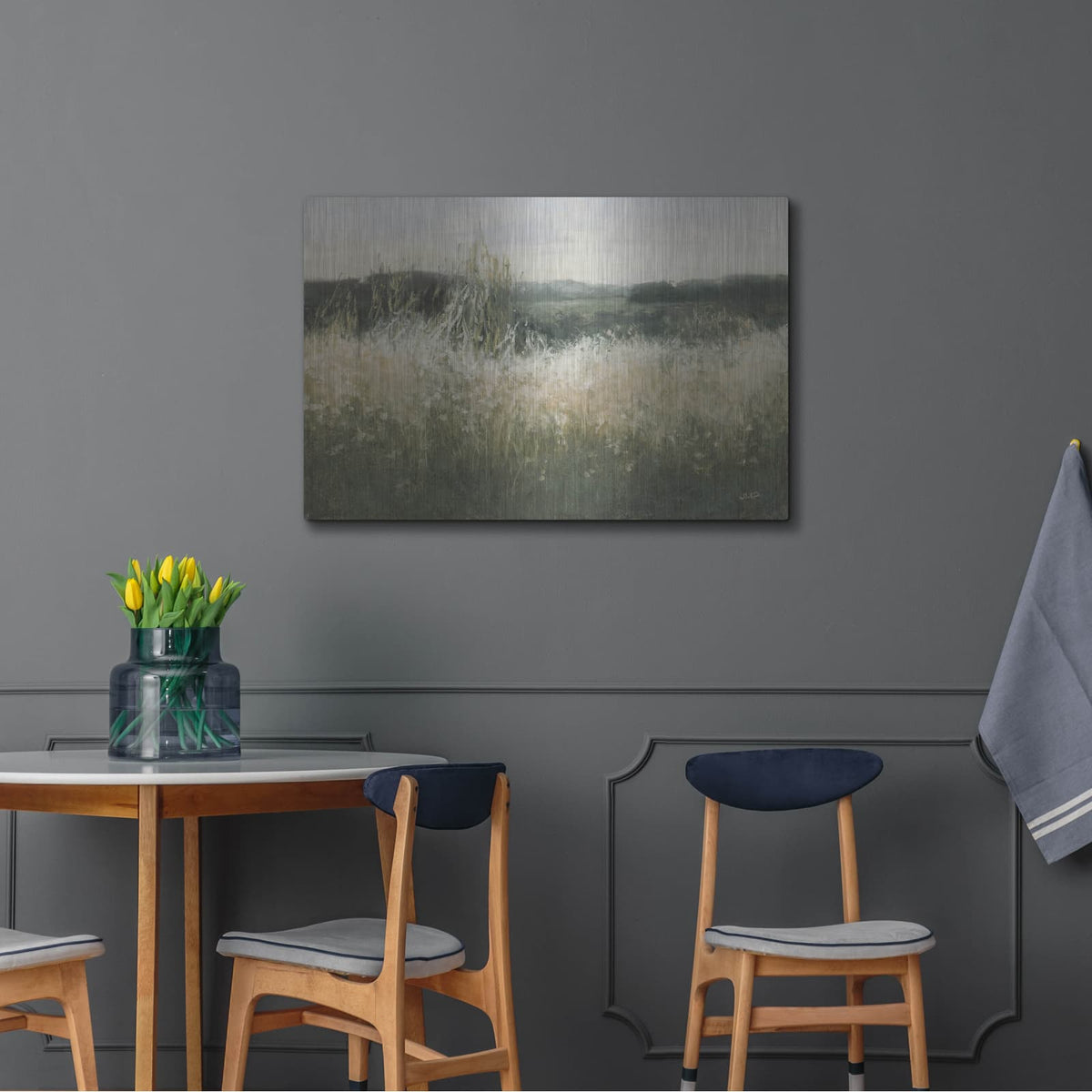 'Field View Neutral' by Julia Purinton – Metal Wall Art, 36x24 room view