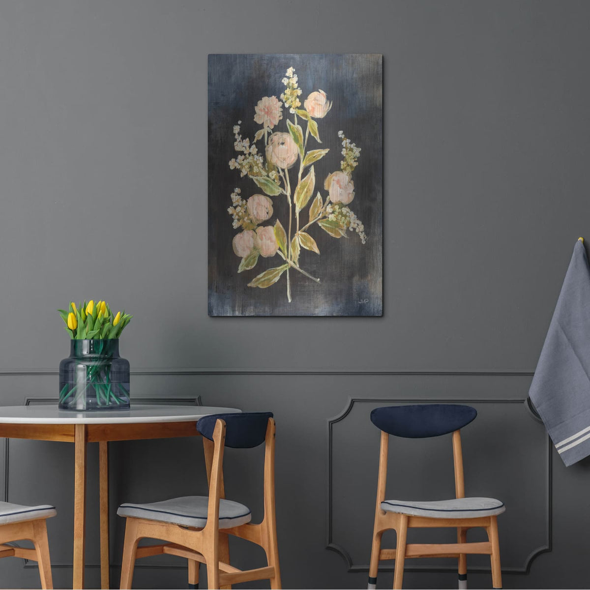 'Fleeting Blooms 2' by Julia Purinton – Metal Wall Art, 24x36 room view