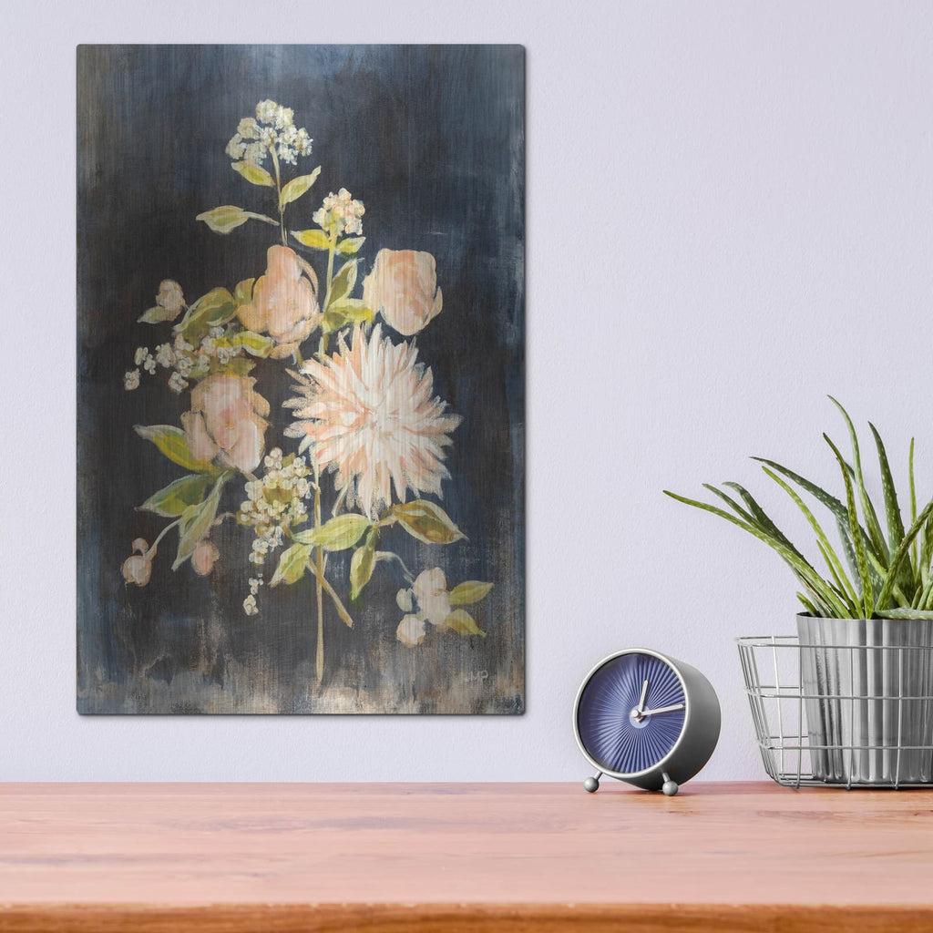 'Fleeting Blooms 3' by Julia Purinton – Metal Wall Art, 12x16 room view