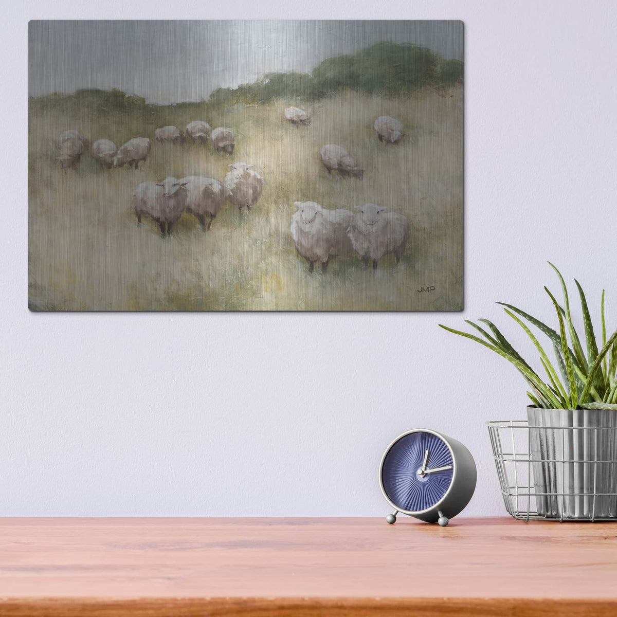 'Flock' by Julia Purinton – Metal Wall Art, 16x12 room view