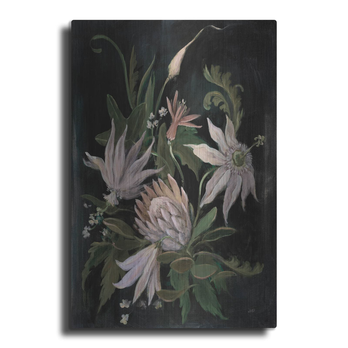 'Flower Show 1 Neutral' by Julia Purinton – Metal Wall Art