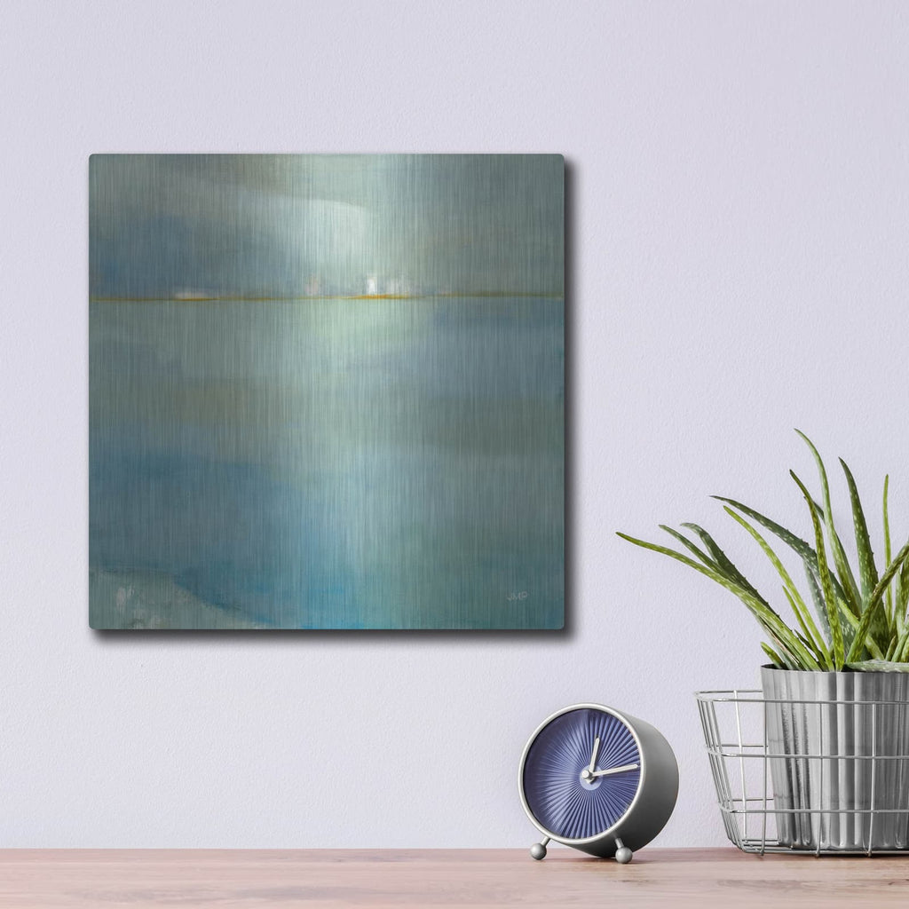'Fog And Dew' by Julia Purinton – Metal Wall Art, 12x12 room view