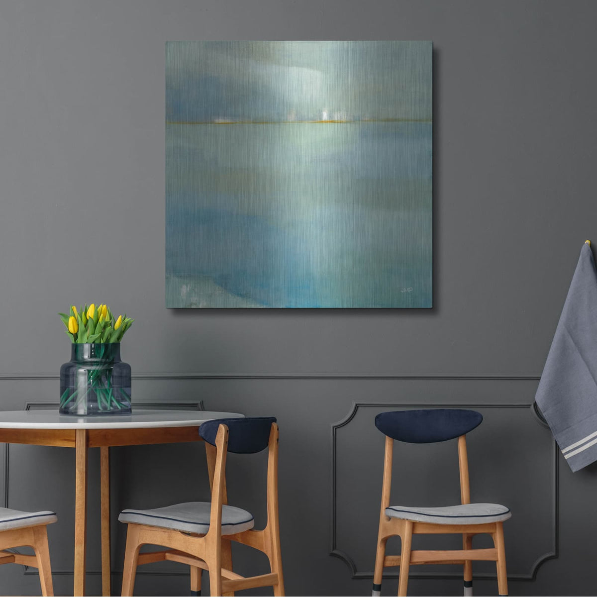 'Fog And Dew' by Julia Purinton – Metal Wall Art, 36x36 room view