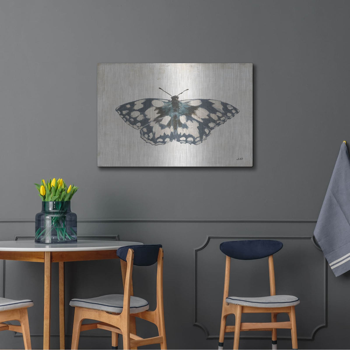 'Garden Beauties 4 Honeybloom' by Julia Purinton – Metal Wall Art, 36x24 room view