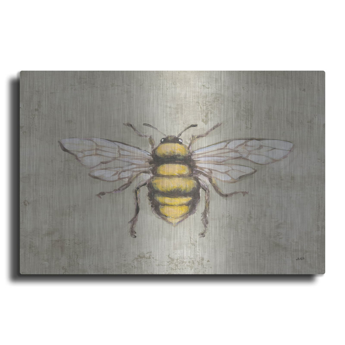 'Garden Beauties 5 Gray' by Julia Purinton – Metal Wall Art