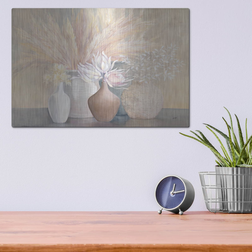 'Gentle Still Life' by Julia Purinton – Metal Wall Art, 16x12 room view