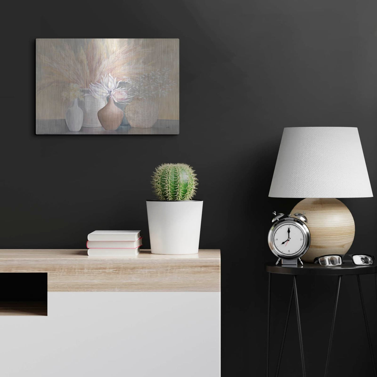 'Gentle Still Life' by Julia Purinton – Metal Wall Art, 24x16 room view