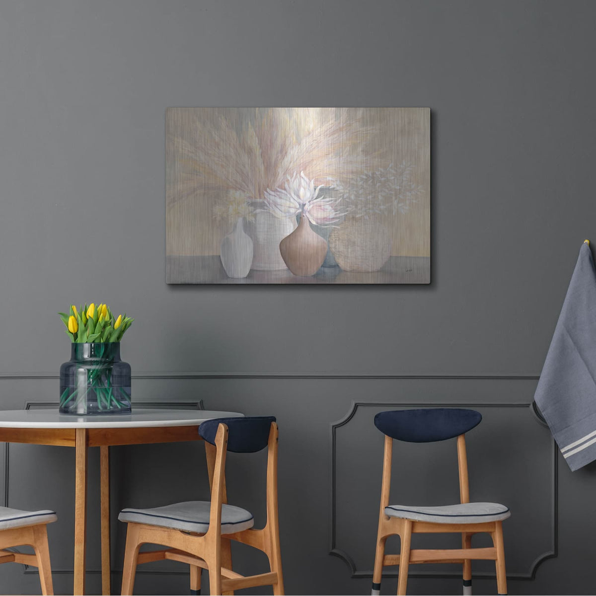 'Gentle Still Life' by Julia Purinton – Metal Wall Art, 36x24 room view