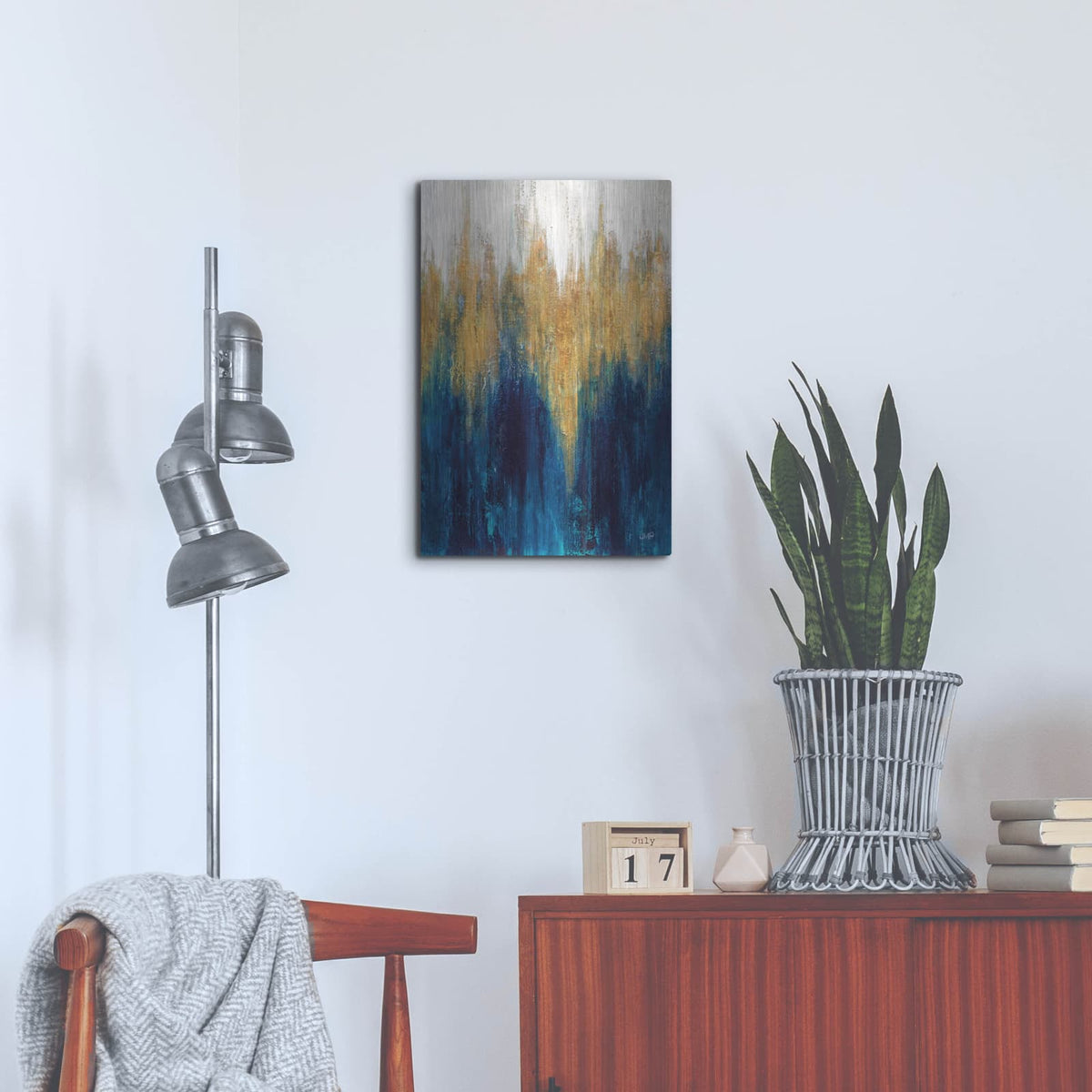 'Glimmer 4' by Julia Purinton – Metal Wall Art, 16x24 room view