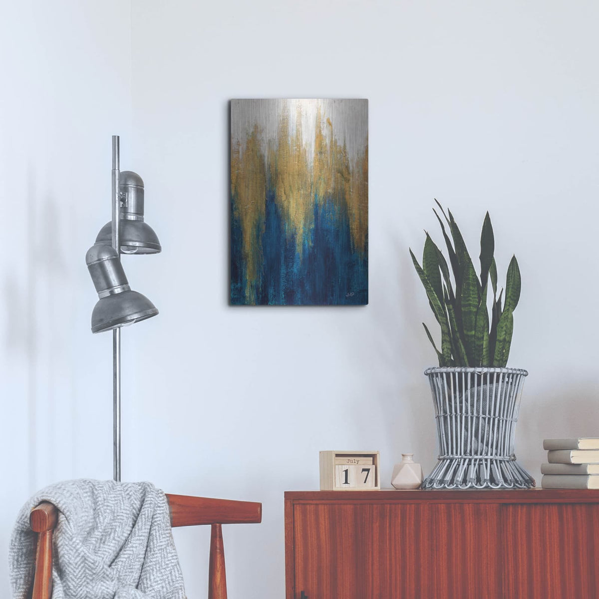 'Glimmer 5' by Julia Purinton – Metal Wall Art, 16x24 room view