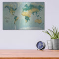 'Golden Earth' by Julia Purinton – Metal Wall Art, 16x12 room view