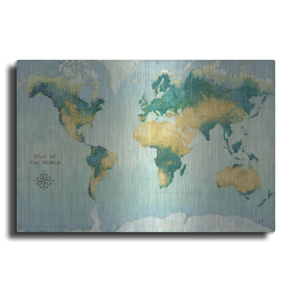 'Golden Earth' by Julia Purinton – Metal Wall Art