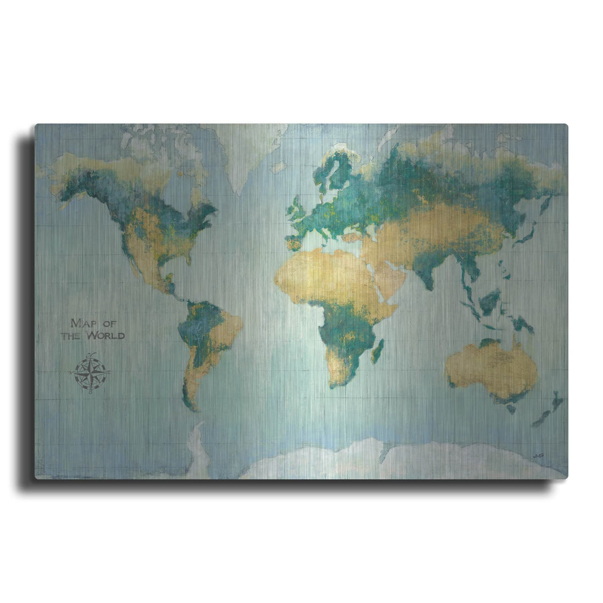 'Golden Earth' by Julia Purinton – Metal Wall Art