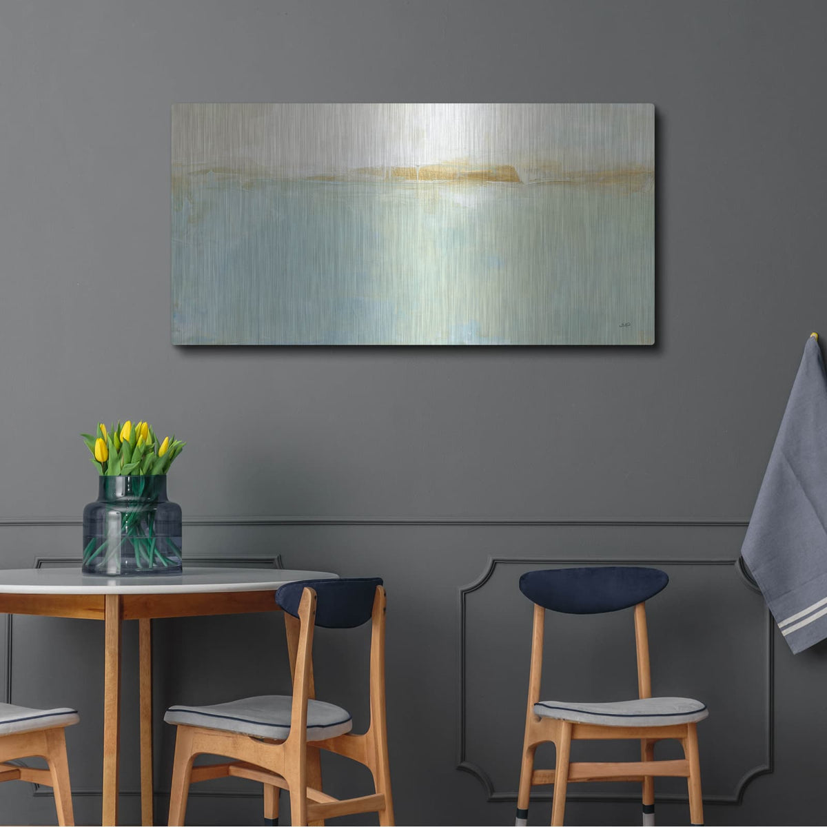 'Golden Hill' by Julia Purinton – Metal Wall Art, 48x24 room view