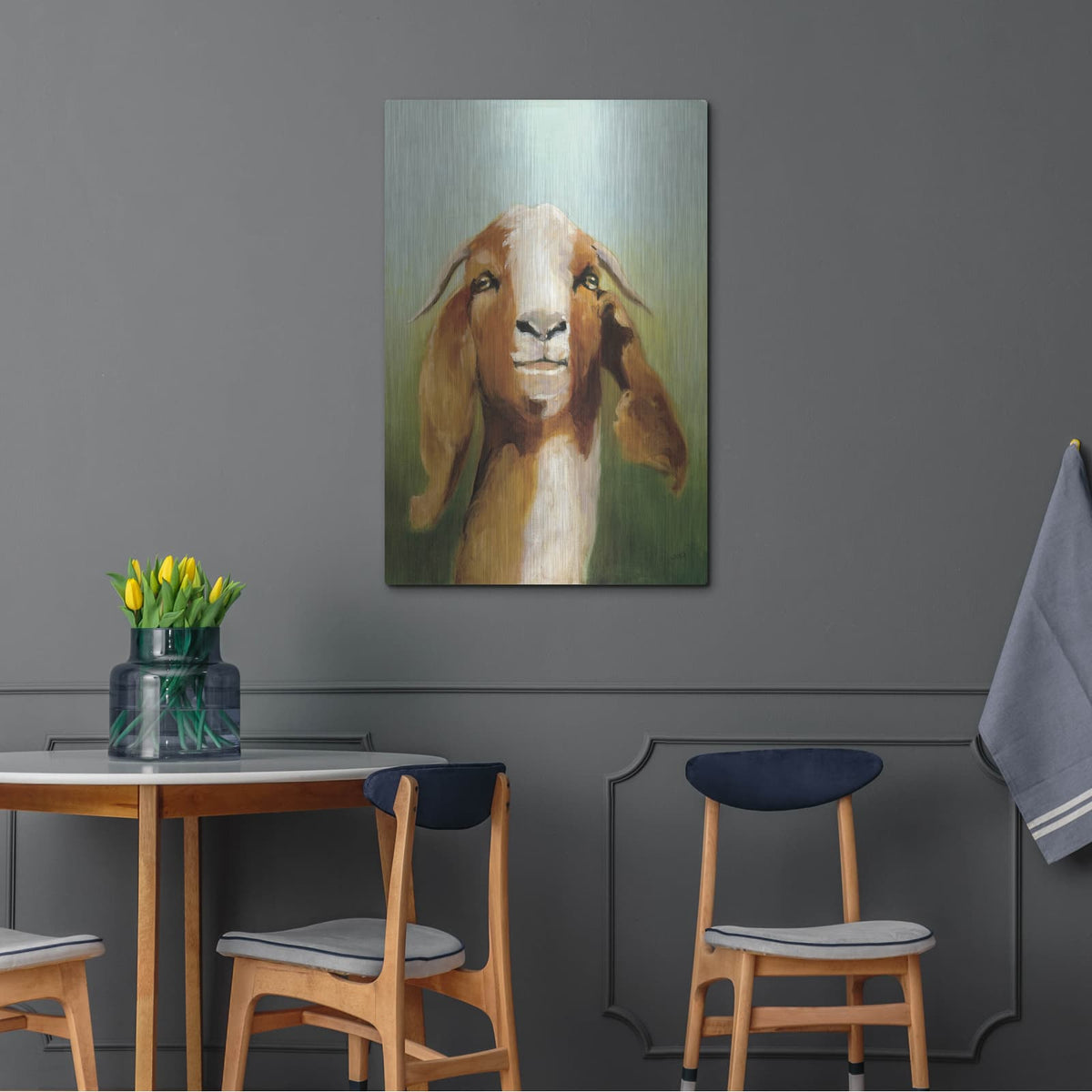 'Got Your Goat V2 C' by Julia Purinton – Metal Wall Art, 24x36 room view