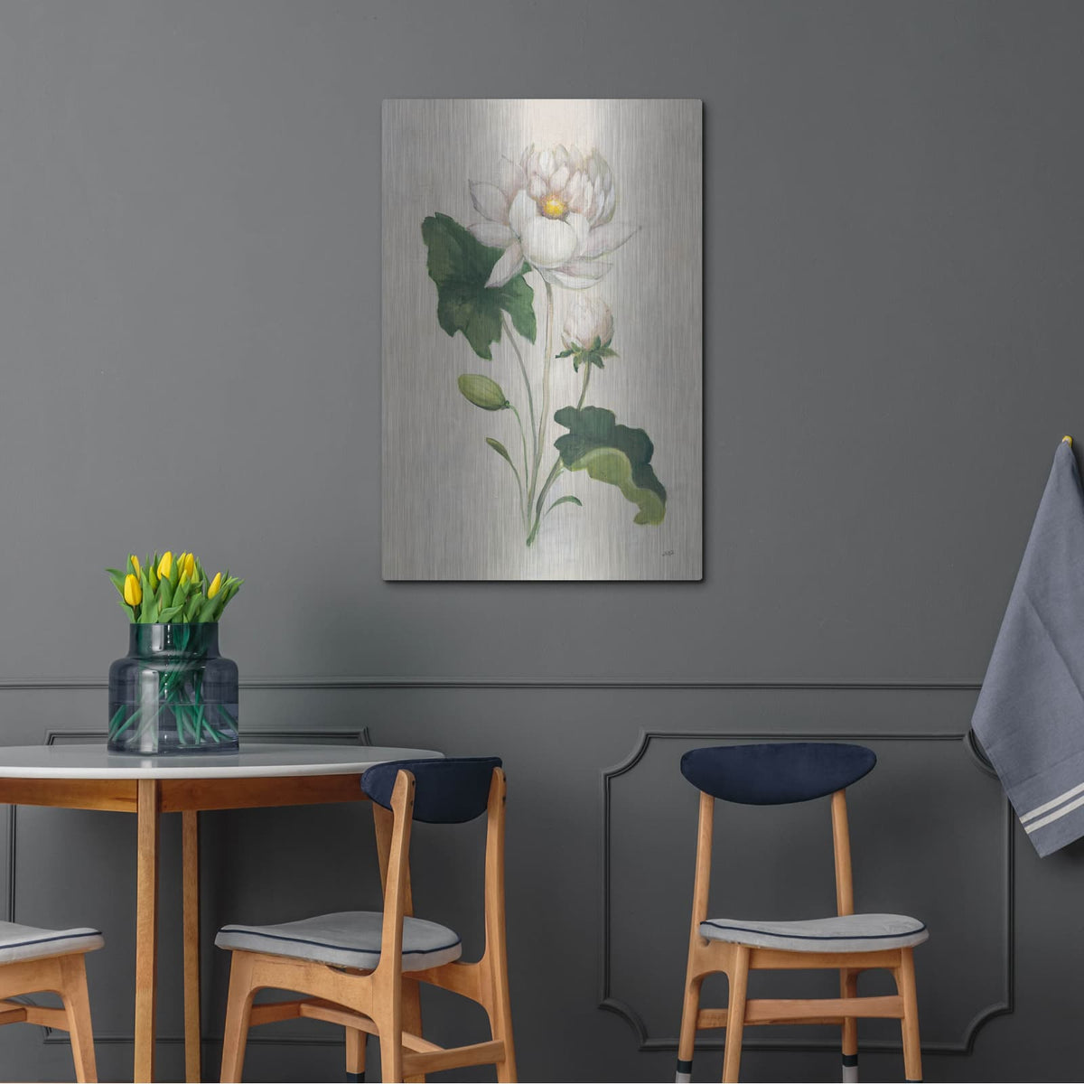 'Graceful Lily 2' by Julia Purinton – Metal Wall Art, 24x36 room view