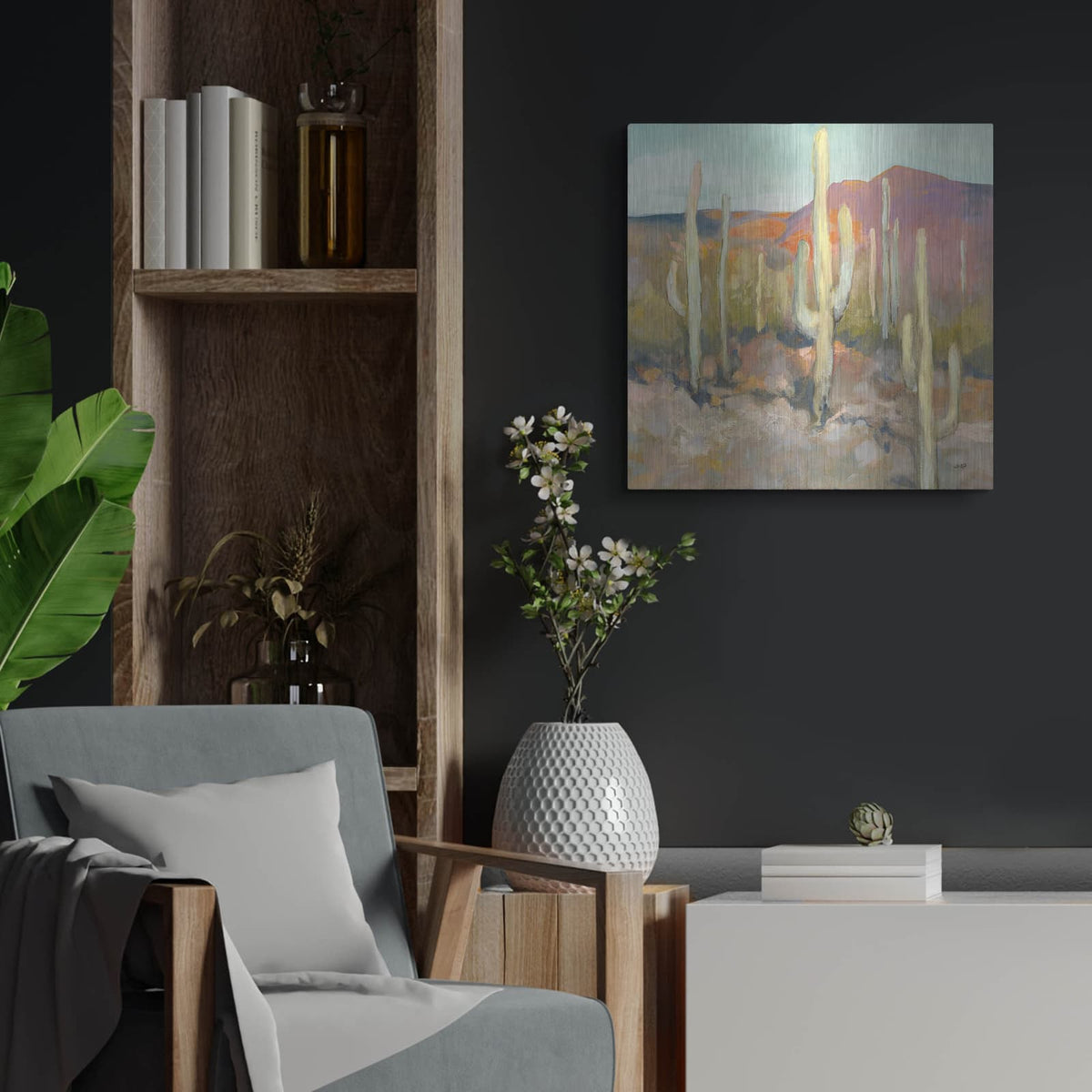 'High Desert 1' by Julia Purinton – Metal Wall Art, 24x24 room view
