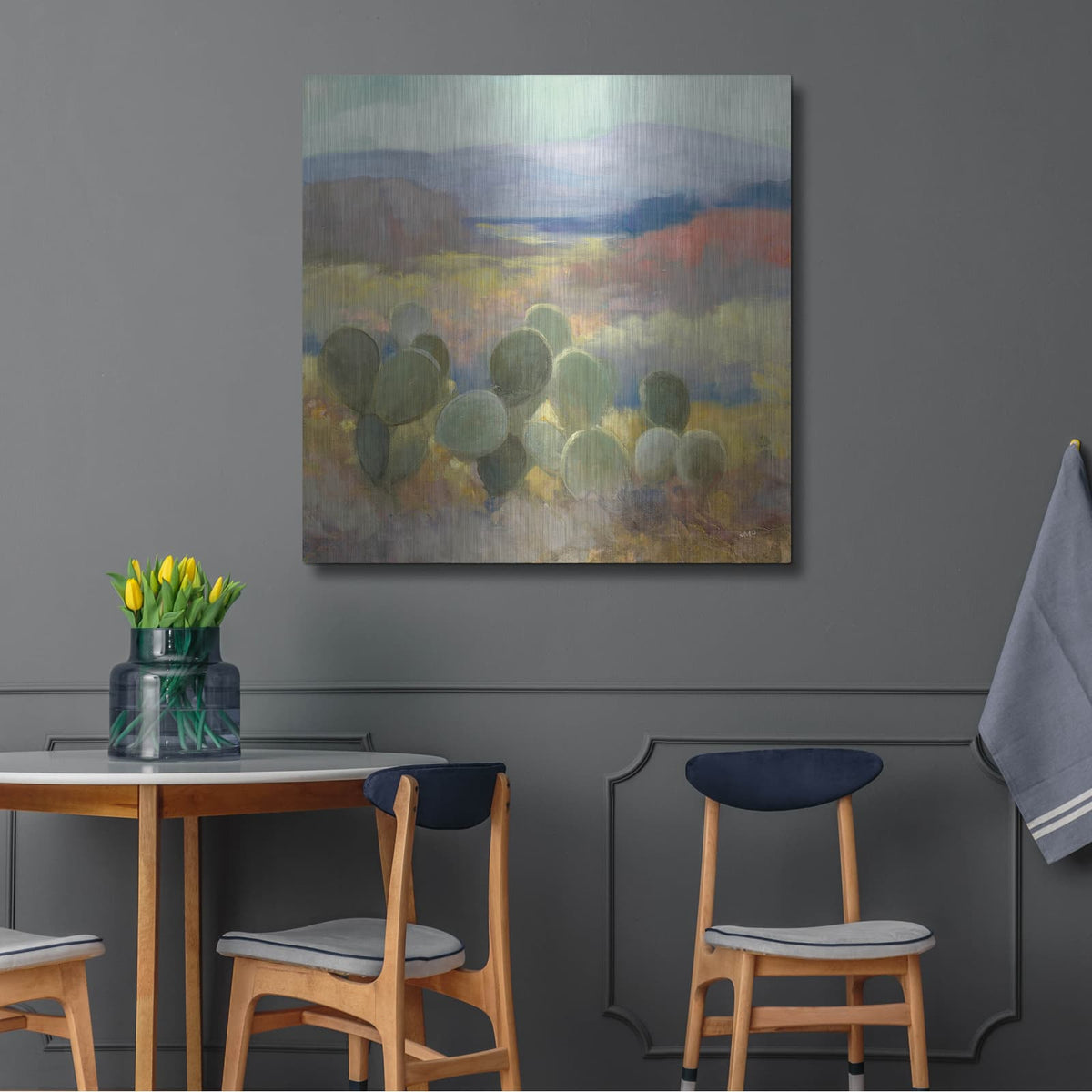 'High Desert 2' by Julia Purinton – Metal Wall Art, 36x36 room view