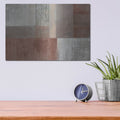 'Homespun Red' by Julia Purinton – Metal Wall Art, 16x12 room view