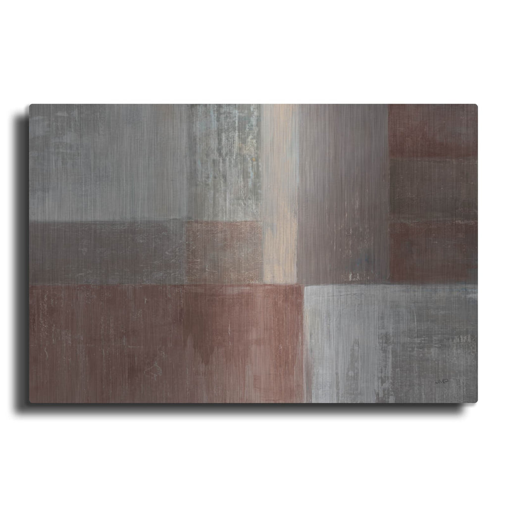 'Homespun Red' by Julia Purinton – Metal Wall Art
