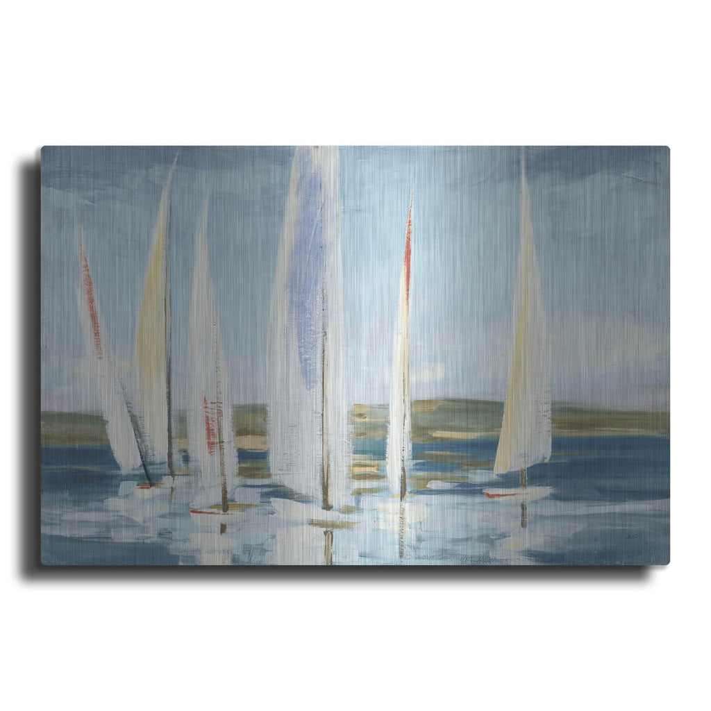 'Horizon Blue' by Julia Purinton – Metal Wall Art