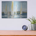 'Horizon With Red' by Julia Purinton – Metal Wall Art, 16x12 room view