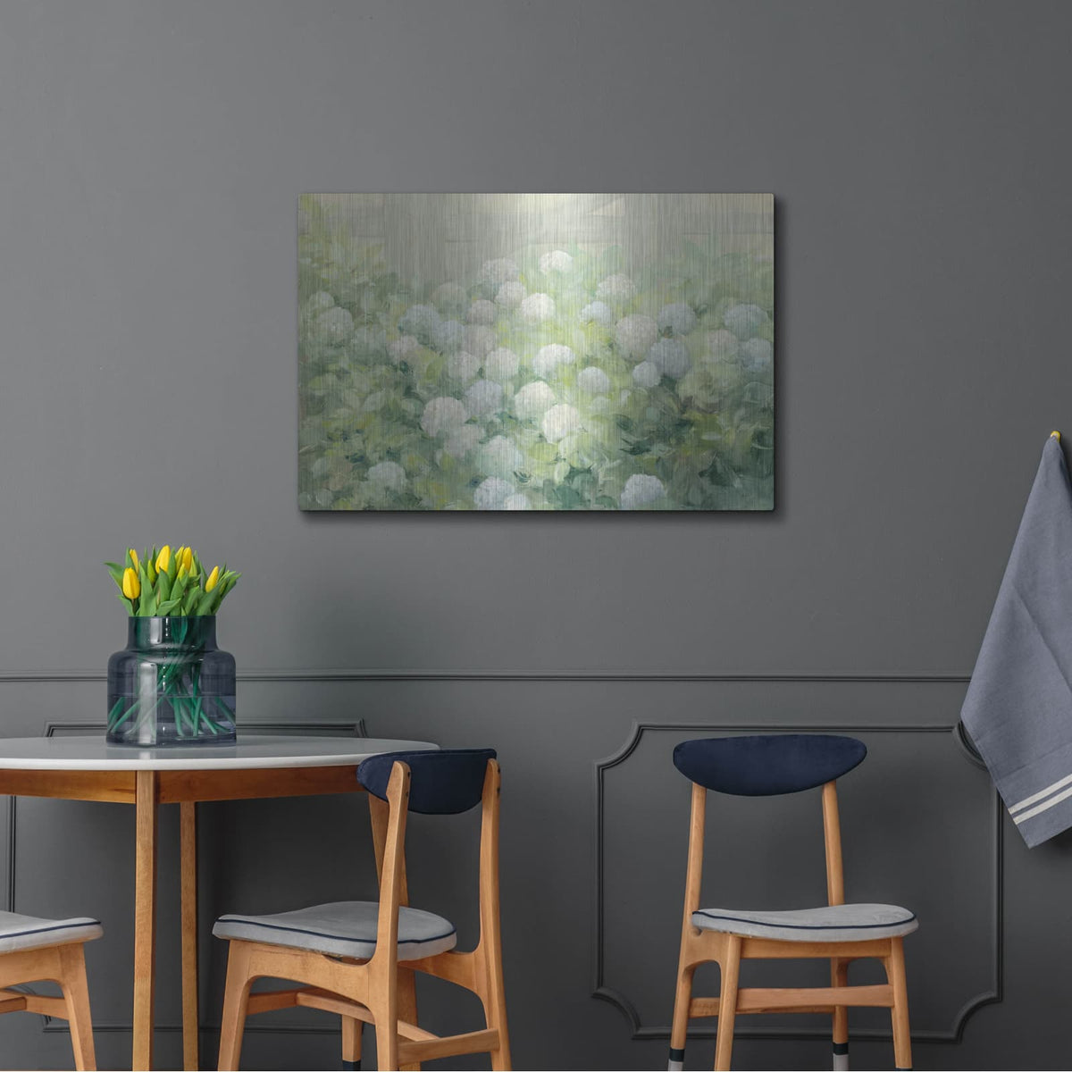 'Hydrangea Lane C' by Julia Purinton – Metal Wall Art, 36x24 room view