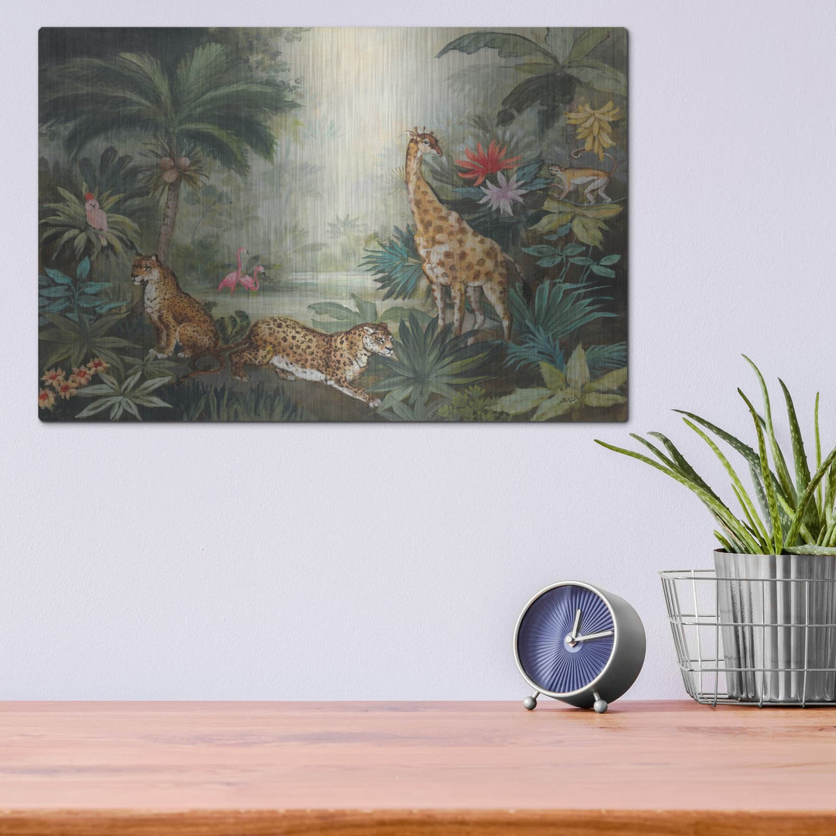 'Jungle Life' by Julia Purinton – Metal Wall Art, 16x12 room view