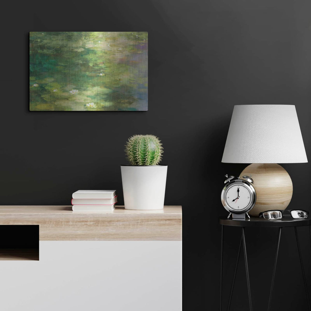 'Lakeside Reverie' by Julia Purinton – Metal Wall Art, 24x16 room view