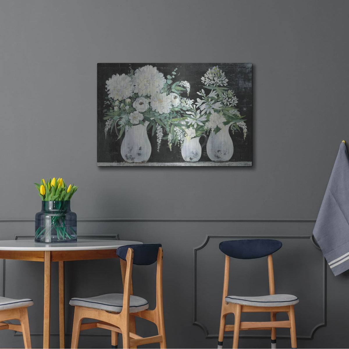 'Late Summer Bouquet 4' by Julia Purinton – Metal Wall Art, 36x24 room view