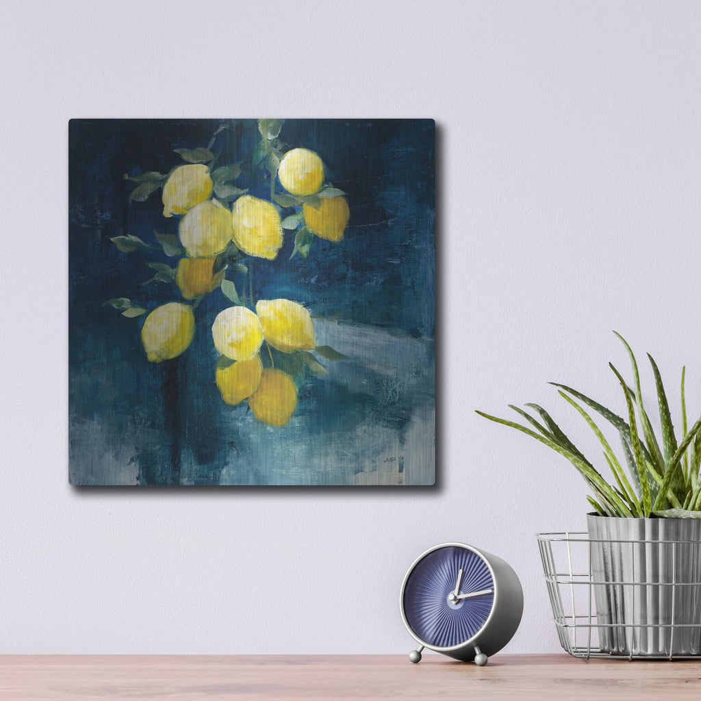 'Lemon Grove 1' by Julia Purinton – Metal Wall Art, 12x12 room view