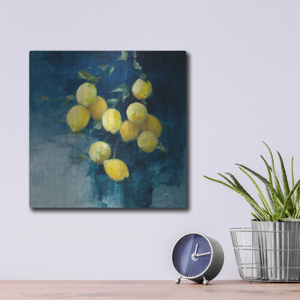 'Lemon Grove 2' by Julia Purinton – Metal Wall Art, 12x12 room view