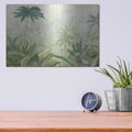 'Lush Tropics Blue' by Julia Purinton – Metal Wall Art, 16x12 room view