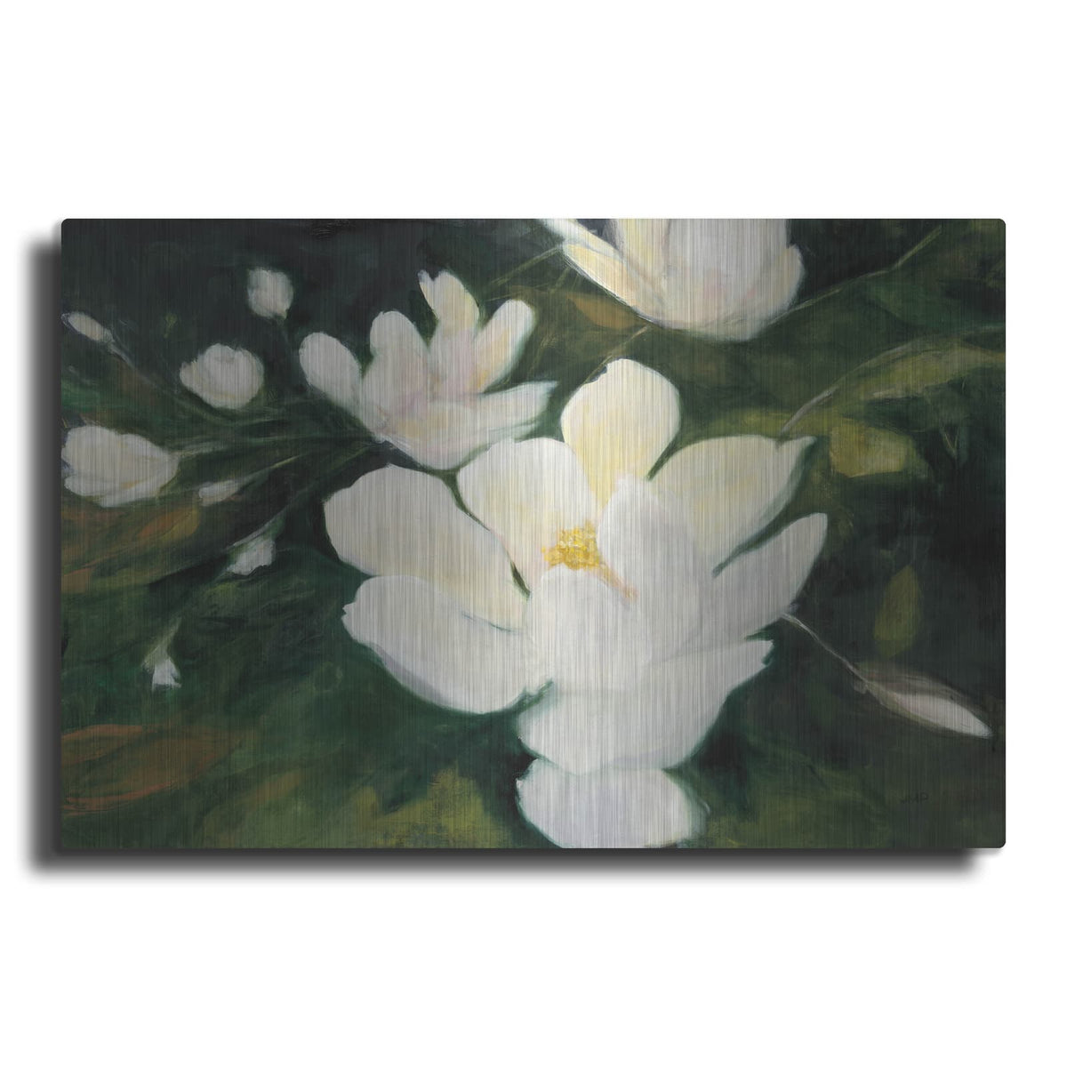 'Magnolia Blooms' by Julia Purinton – Metal Wall Art