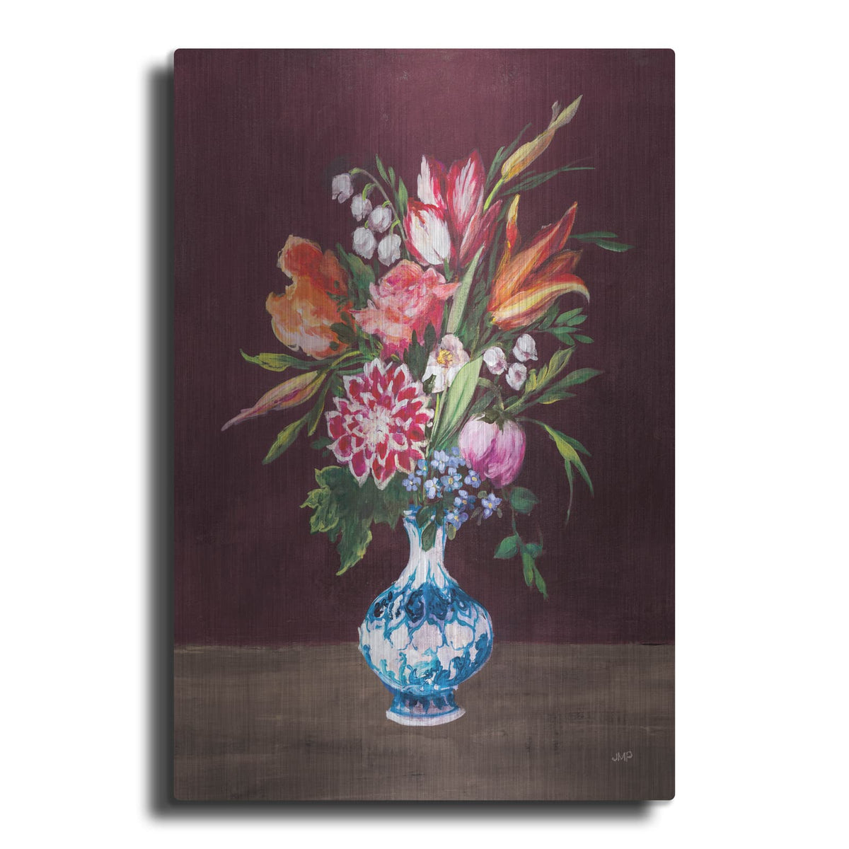 'Masterful 1 Pomegranate' by Julia Purinton – Metal Wall Art