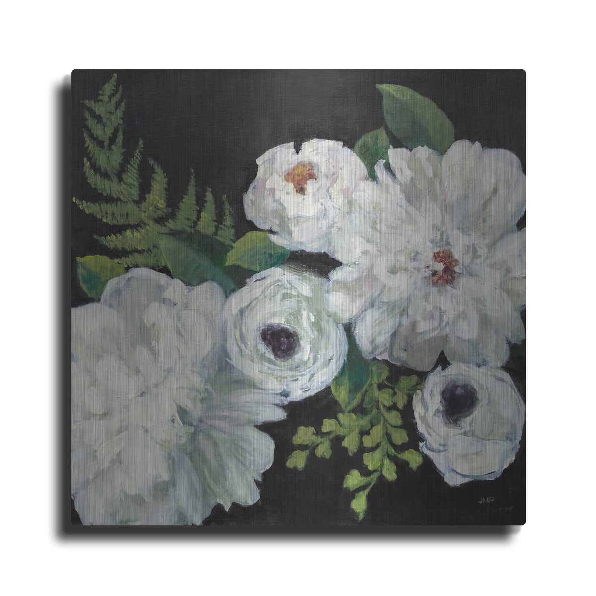 'Midnight Bouquet 1' by Julia Purinton – Metal Wall Art