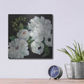 'Midnight Bouquet 2' by Julia Purinton – Metal Wall Art, 12x12 room view