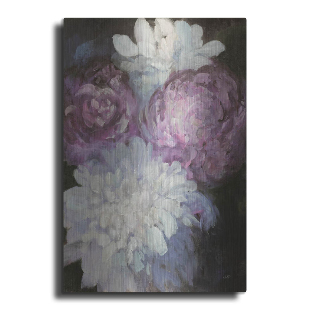 'Midnight Garden No Butterflies' by Julia Purinton – Metal Wall Art